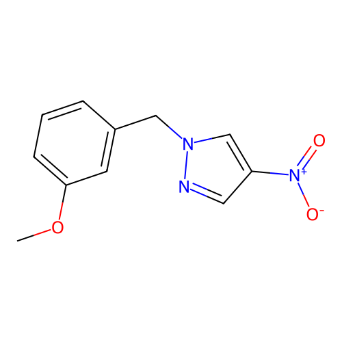 1-(3-Methoxybenzyl)-4-nitro-1H-pyrazole structure