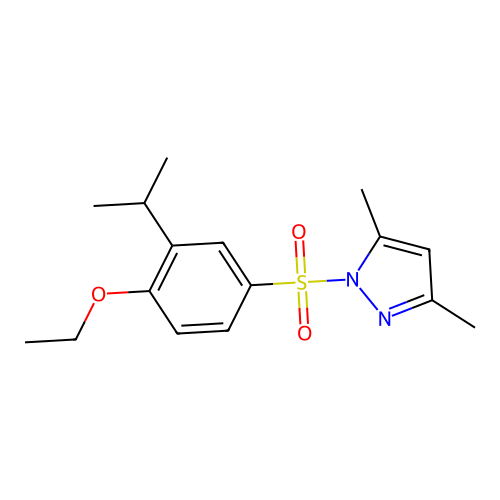 1-{[4-Ethoxy-3-(methylethyl)phenyl]sulfonyl}-3,5-dimethylpyrazole structure