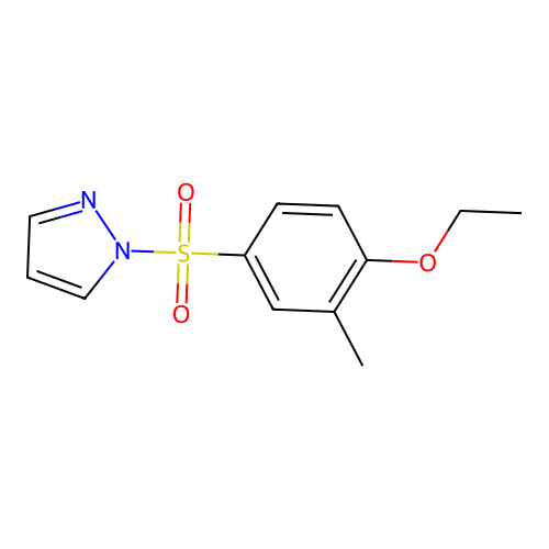 1-(4-Ethoxy-3-methylphenyl)sulfonylpyrazole structure