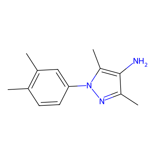 1-(3,4-dimethylphenyl)-3,5-dimethyl-1H-pyrazol-4-ylamine structure