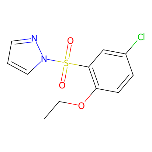 1-(5-chloro-2-ethoxybenzenesulfonyl)-1H-pyrazole structure