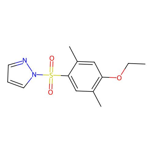 1-(4-Ethoxy-2,5-dimethylphenyl)sulfonylpyrazole structure