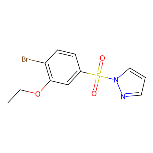 1-(4-bromo-3-ethoxybenzenesulfonyl)-1H-pyrazole structure
