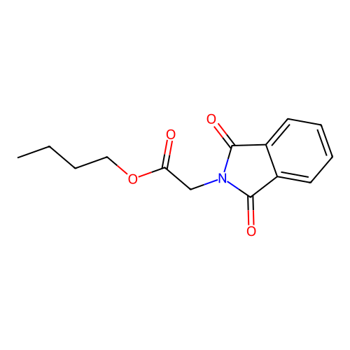 (1,3-Dioxo-1,3-dihydro-isoindol-2-yl)-acetic acid butyl ester structure