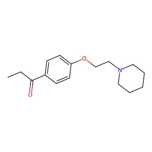 1-[4-(2-Piperidin-1-ylethoxy)phenyl]propan-1-one structure