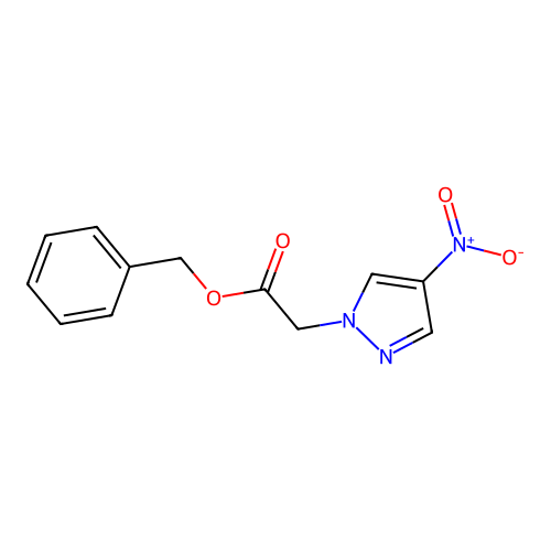 Benzyl 2-(4-nitro-1H-pyrazol-1-yl)acetate structure