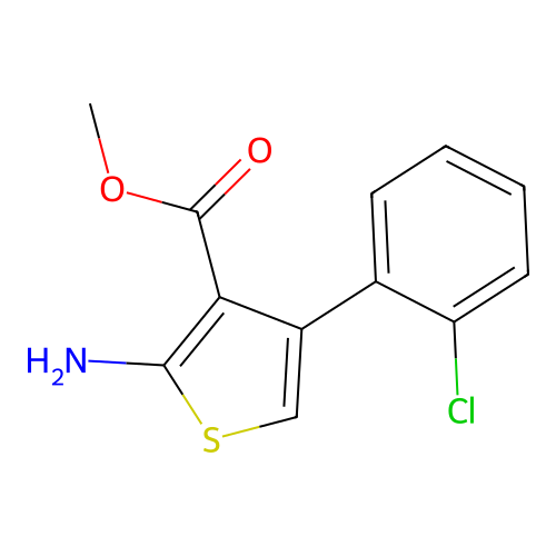 Methyl 2-amino-4-(2-chlorophenyl)thiophene-3-carboxylate structure