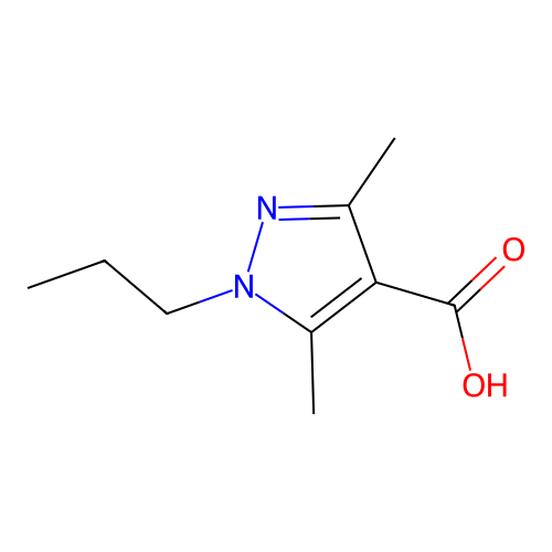 3,5-Dimethyl-1-propyl-1H-pyrazole-4-carboxylic acid structure