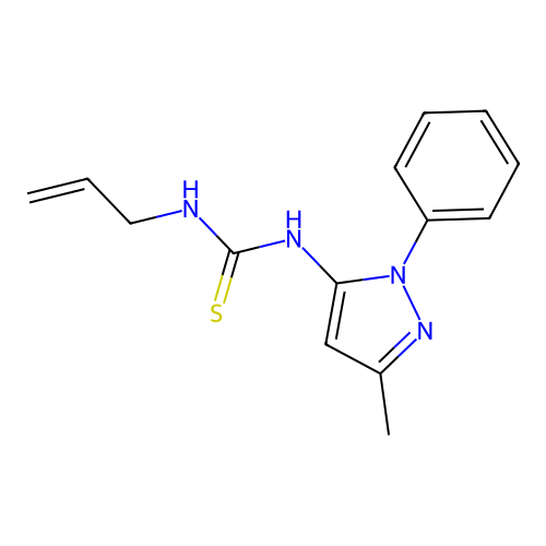 N-allyl-N'-(3-methyl-1-phenyl-1H-pyrazol-5-yl)thiourea structure