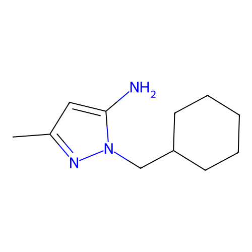 2-Cyclohexylmethyl-5-methyl-2H-pyrazol-3-ylamine structure
