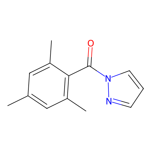 Pyrazol-1-yl-(2,4,6-trimethylphenyl)methanone structure