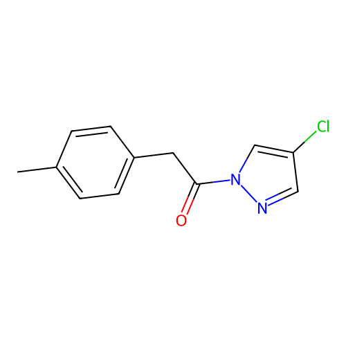 1-(4-Chloropyrazol-1-yl)-2-(4-methylphenyl)ethanone structure