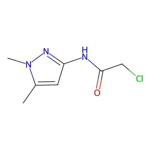 2-Chloro-N-(1,5-dimethyl-1H-pyrazol-3-yl)-acetamide structure