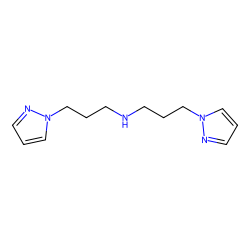 3-(1H-pyrazol-1-yl)-N-[3-(1H-pyrazol-1-yl)propyl]propan-1-amine structure
