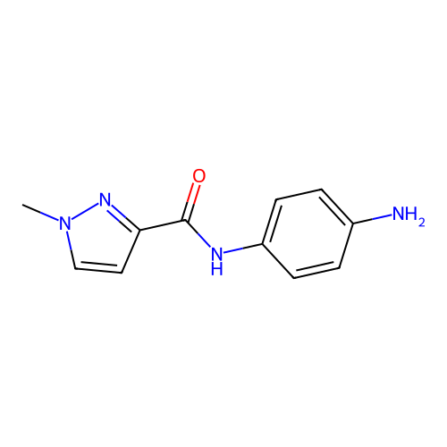 N-(4-aminophenyl)-1-methyl-1H-pyrazole-3-carboxamide structure