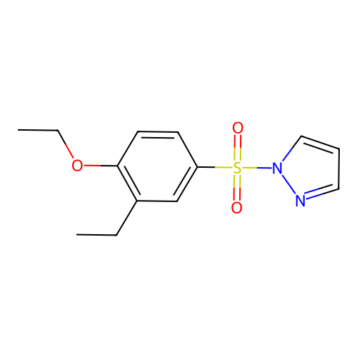1-(4-Ethoxy-3-ethylphenyl)sulfonylpyrazole structure