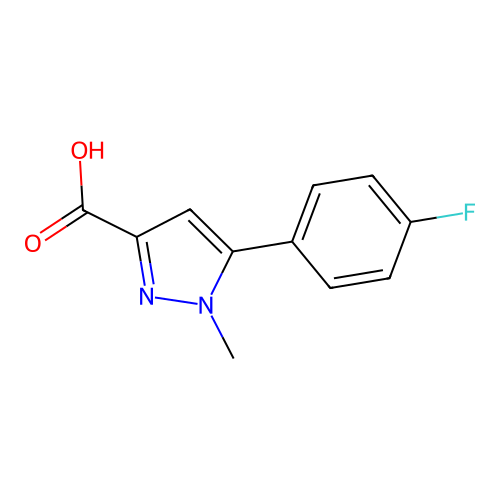 5-(4-Fluorophenyl)-1-methyl-1H-pyrazole-3-carboxylic acid structure