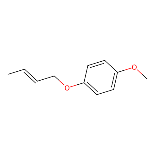 Benzene, 1-(2-butenyloxy)-4-methoxy- structure