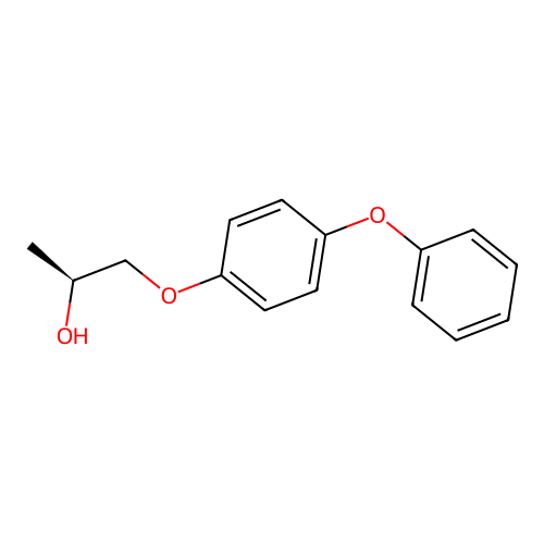 (S)-(+)-1-(4-phenoxyphenoxy)-2-propanol structure