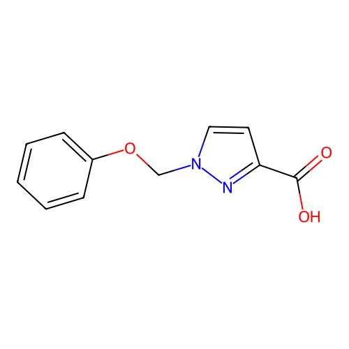 1-(phenoxymethyl)-1H-pyrazole-3-carboxylic acid structure