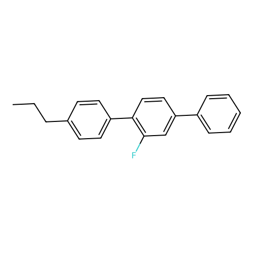2-Fluoro-4-phenyl-1-(4-propylphenyl)benzene structure