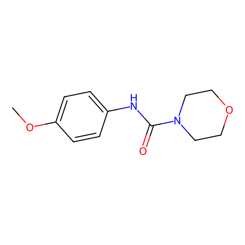 N-(4-甲氧基苯基)吗啉-4-甲酰胺 structure