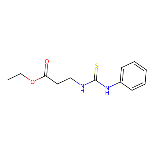Ethyl 3-(phenylcarbamothioylamino)propanoate structure