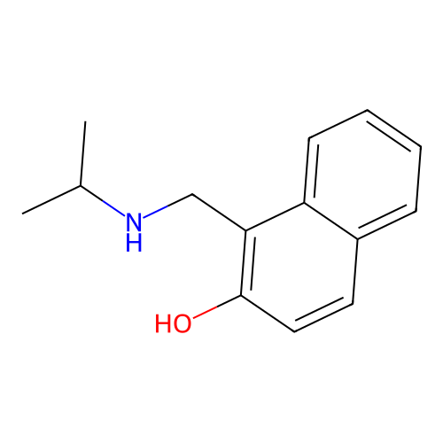 1-{[(Propan-2-yl)amino]methyl}naphthalen-2-ol structure