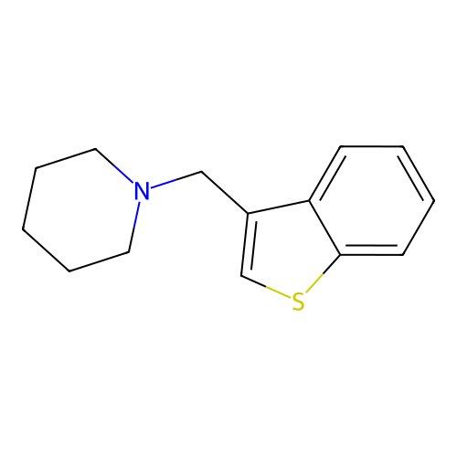 1-(1-Benzothien-3-ylmethyl)piperidine structure