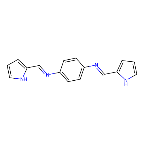 1,4-Benzenediamine, N,N'-bis(1H-pyrrol-2-ylmethylene)- structure