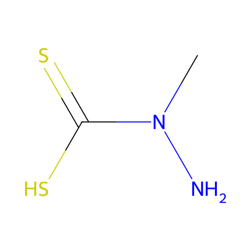 Hydrazinecarbodithioic acid, 1-methyl- structure