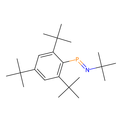 Tert-butylimino-(2,4,6-tritert-butylphenyl)phosphane structure