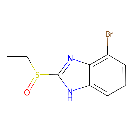 4-bromo-2-ethylsulfinyl-1H-benzimidazole structure