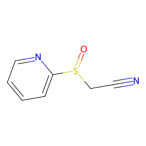 2-(吡啶-2-基亚磺酰基)乙腈 structure