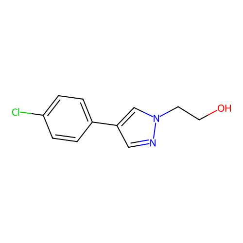 2-(4-(4-Chlorophenyl)-1H-pyrazol-1-yl)ethanol structure