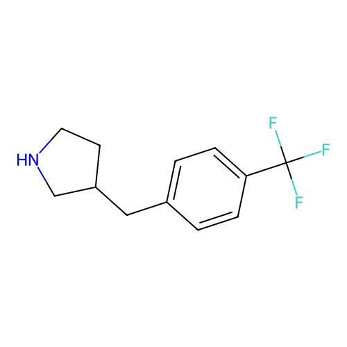 3-(4-(Trifluoromethyl)benzyl)pyrrolidine structure