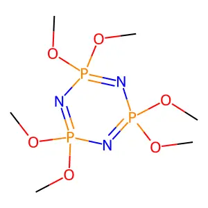 Hexamethoxyphosphazene structure