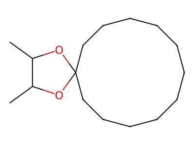 1,4-Dioxaspiro(4.11)hexadecane, 2,3-dimethyl- structure