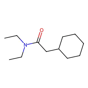 N,N-二乙基环己烷乙酰胺 structure