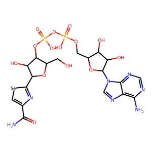 Selenazofurin-adenine dinucleotide structure