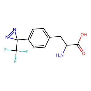 3-(4-(3-(Trifluoromethyl)-3H-diazirin-3-yl)phenyl)alanine structure