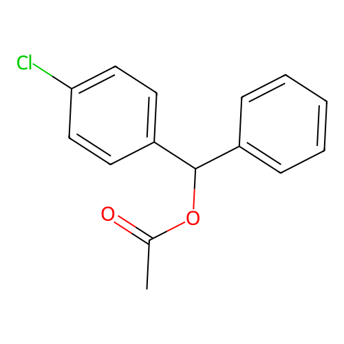 [(4-Chlorophenyl)-phenylmethyl] acetate structure