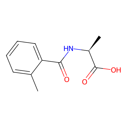 (2S)-2-[(2-methylphenyl)formamido]propanoic acid structure