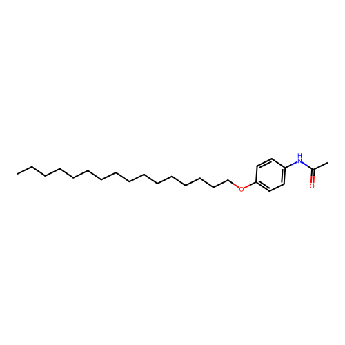N-[4-(hexadecyloxy)phenyl]acetamide structure
