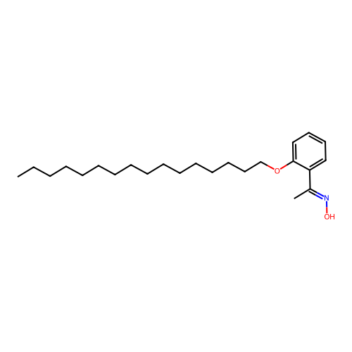 N-[1-(2-hexadecoxyphenyl)ethylidene]hydroxylamine structure