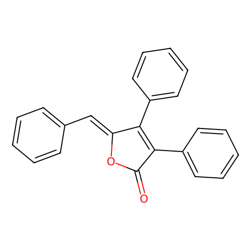 5-Benzylidene-3,4-diphenylfuran-2-one structure