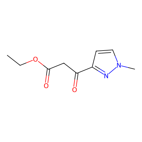 ethyl 3-(1-methyl-1H-pyrazol-3-yl)-3-oxopropanoate structure