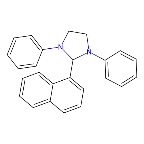 2-(1-Naphthyl)-1,3-diphenylimidazolidine structure