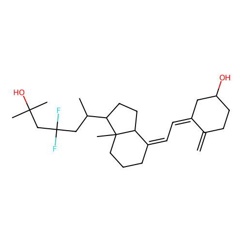 23,23-Difluoro-25-hydroxyvitamin D3 structure