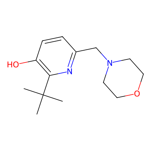 2-Tert-butyl-6-(morpholin-4-ylmethyl)pyridin-3-ol structure